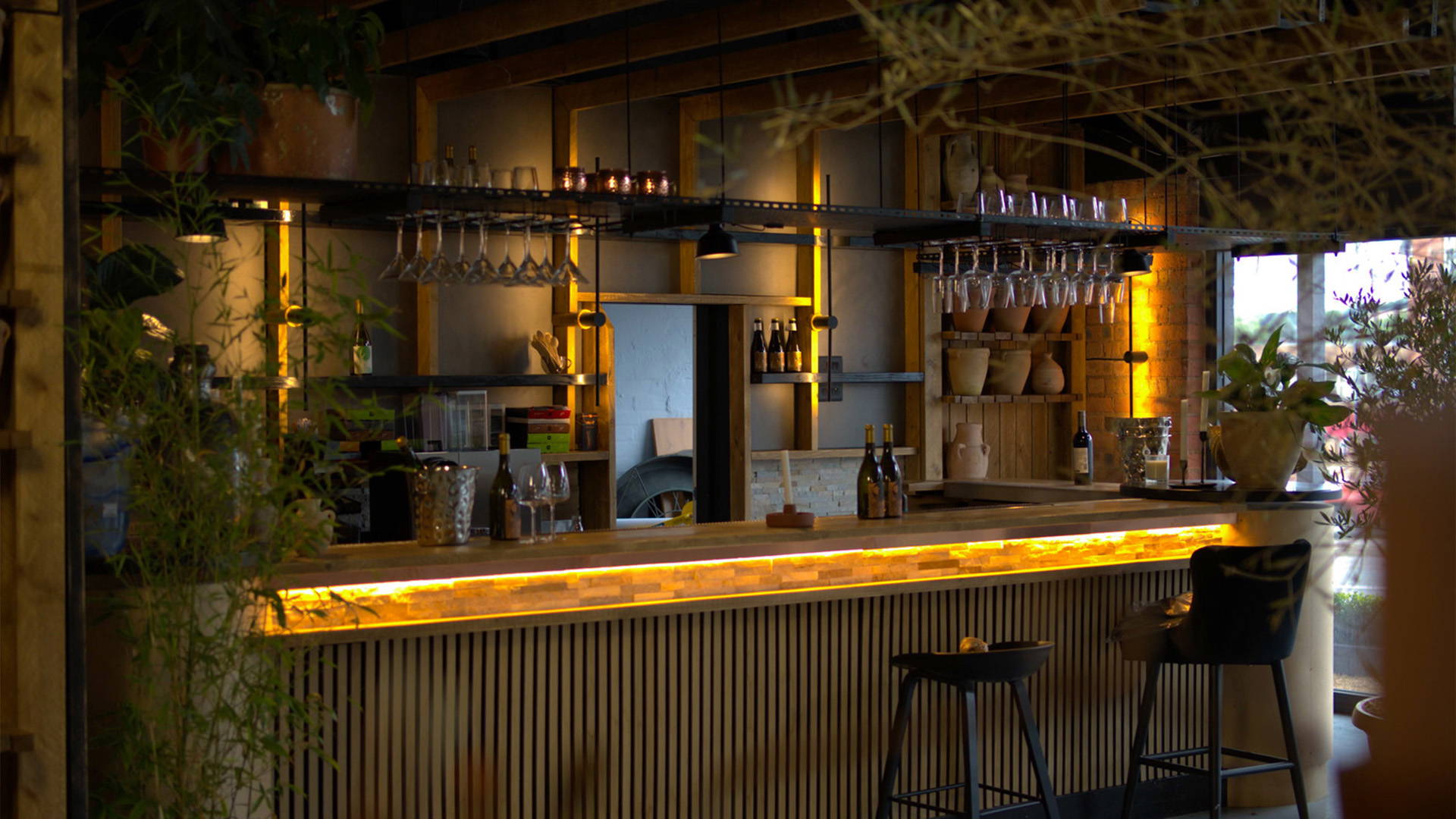 Bar area